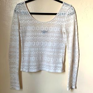 Cute knit sweater, see-through design, sexy & sweet